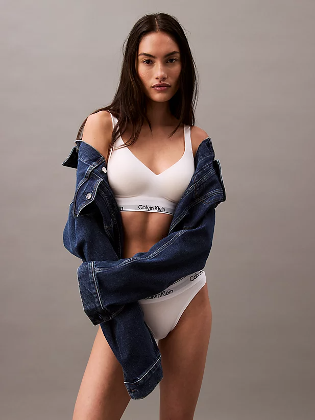 interfiliere Shanghai上海國際貼身時尚原輔料展 白色提升文胸 - Icon 女士棉質莫代爾 Calvin Klein
