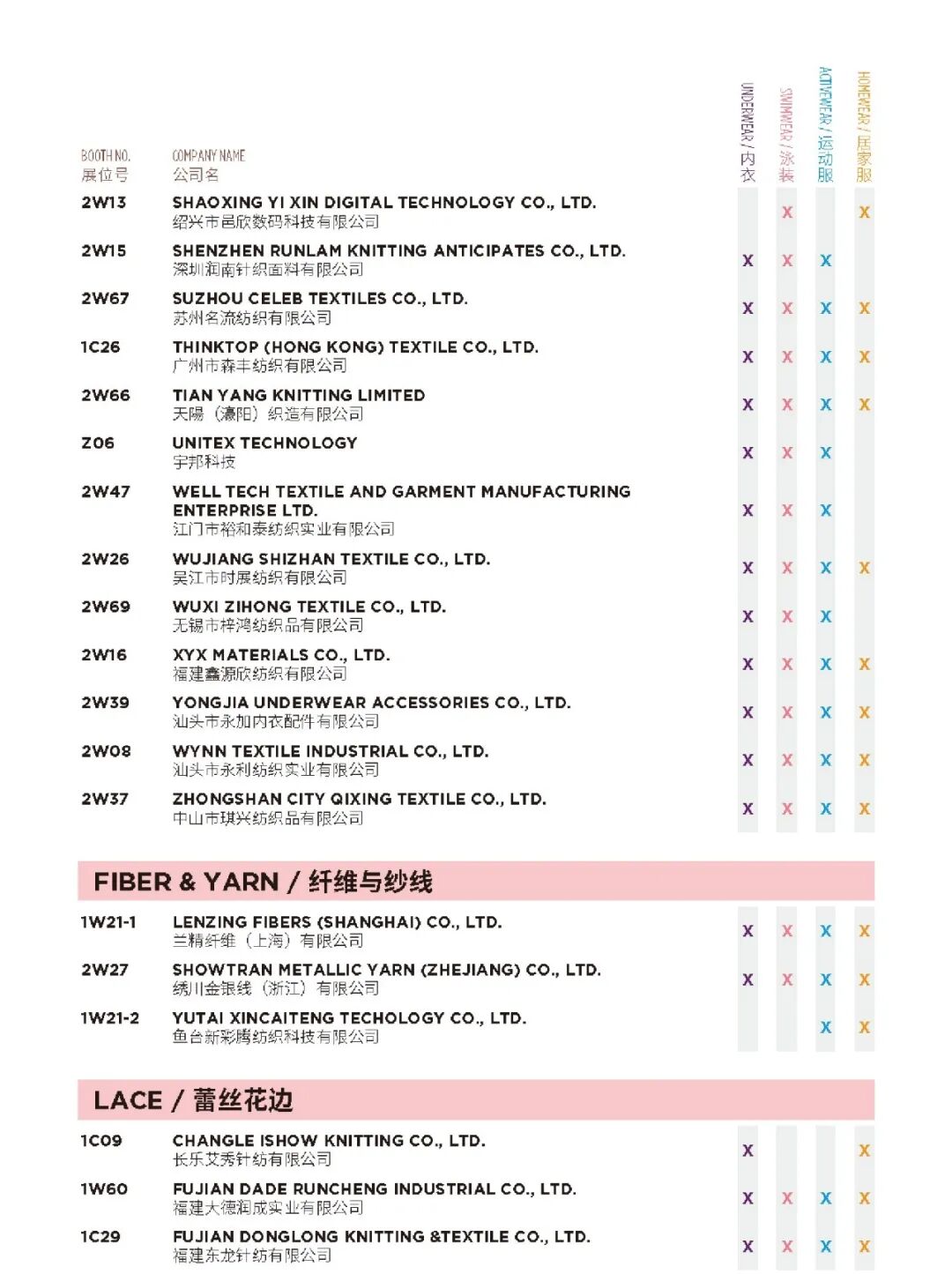 interfiliere Shanghai上海國際貼身時尚原輔料展 interfiliere Shanghai上海國際貼身時尚原輔料展