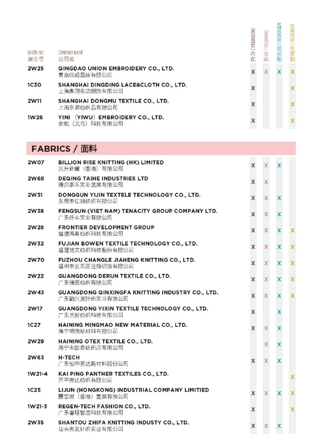 interfiliere Shanghai上海國際貼身時尚原輔料展 interfiliere Shanghai上海國際貼身時尚原輔料展