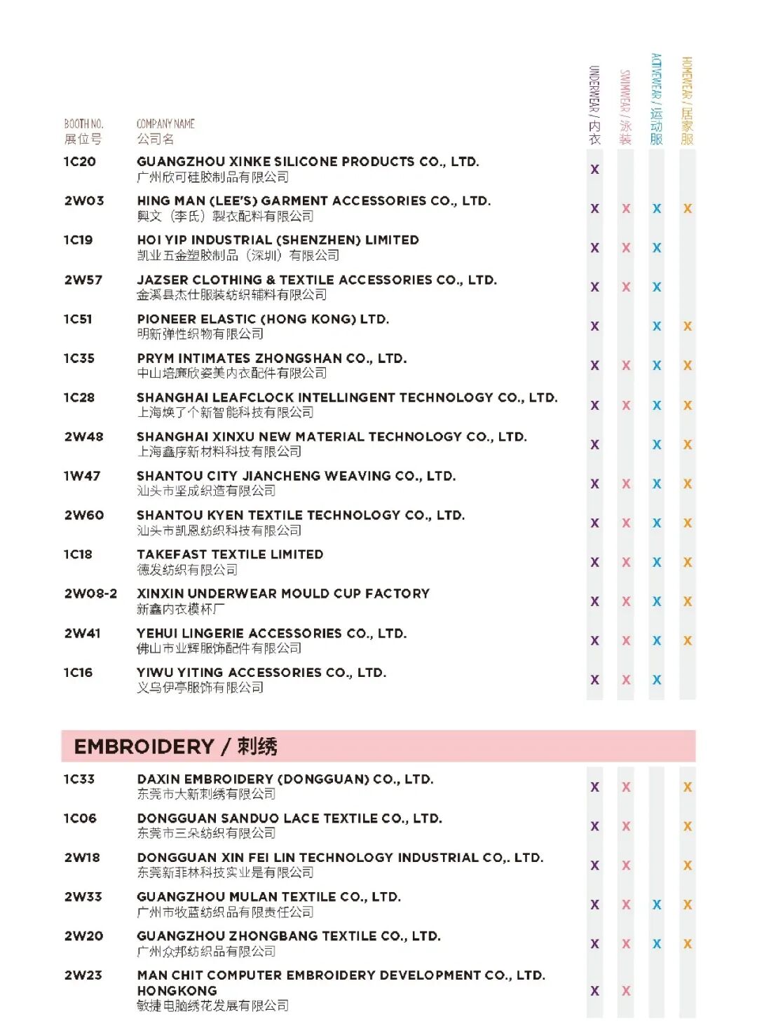 interfiliere Shanghai上海國際貼身時尚原輔料展 interfiliere Shanghai上海國際貼身時尚原輔料展