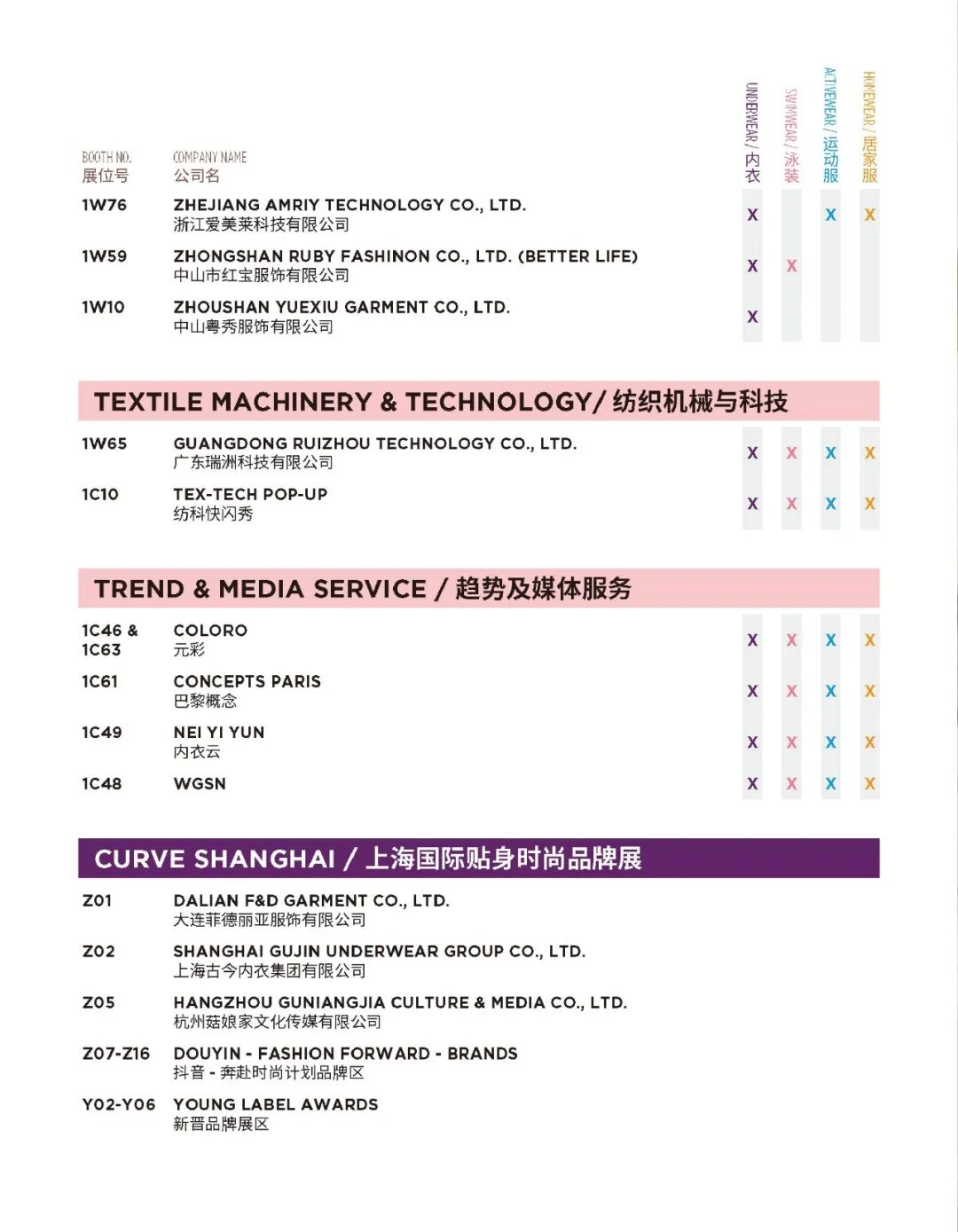 interfiliere Shanghai上海國際貼身時尚原輔料展 interfiliere Shanghai上海國際貼身時尚原輔料展