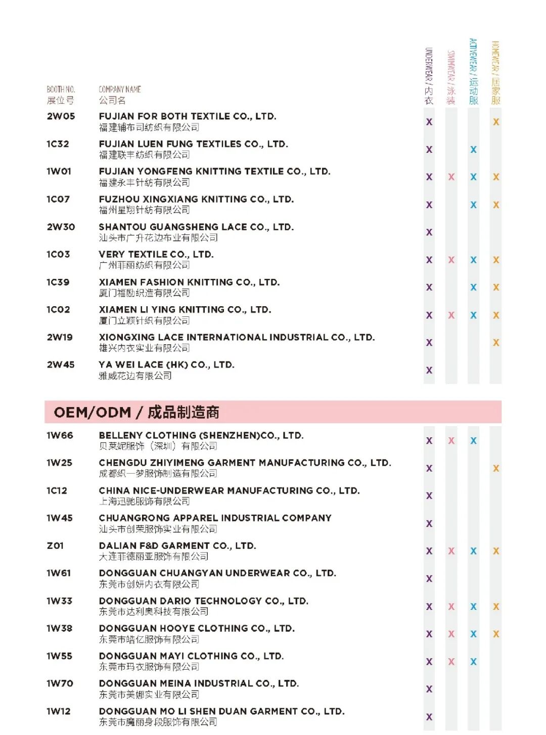 interfiliere Shanghai上海國際貼身時尚原輔料展 interfiliere Shanghai上海國際貼身時尚原輔料展