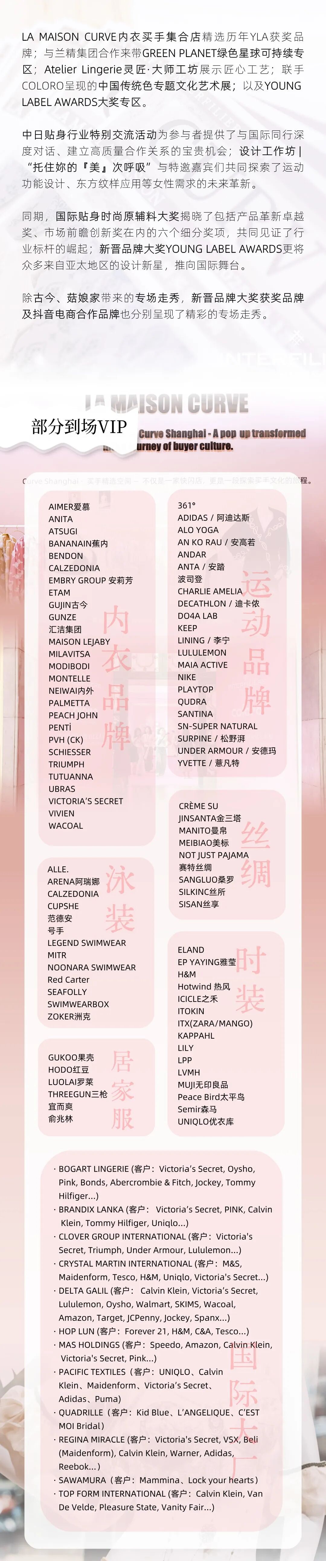 interfiliere Shanghai上海國際貼身時尚原輔料展